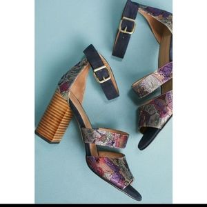 Anthropologie Mosaic Heels